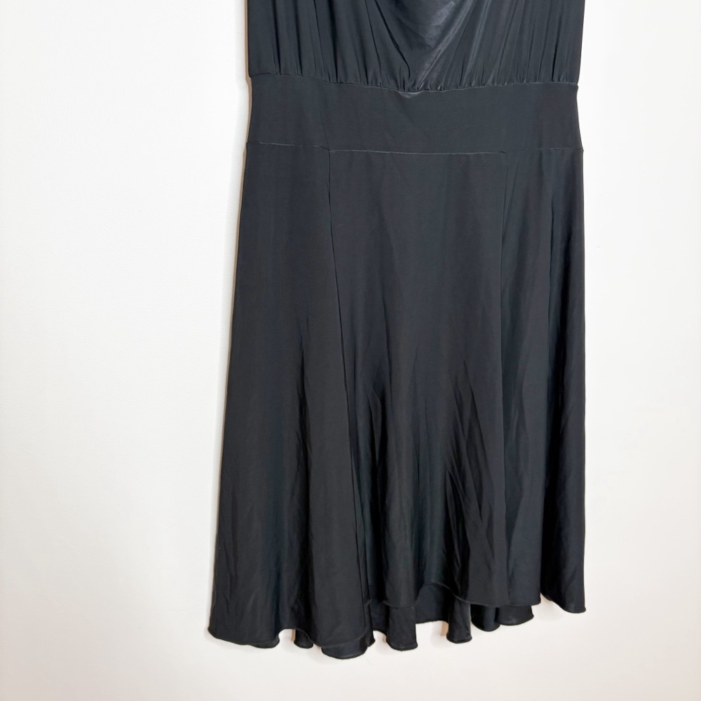 Miari Zoe Tank Cowl Neck Sleeveless Dress Black XL Dance Ballroom - Picture 6 of 10
